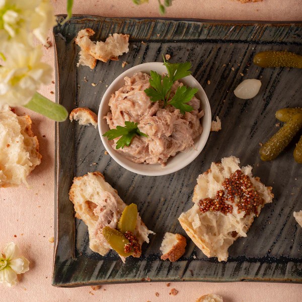 Rillettes de Porcelet de Lait & Gras de Canard Rillettes de Porcelet de Lait & Gras de Canard